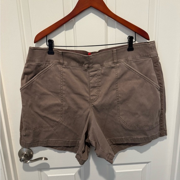 SPANX Brown Twill Shorts Size 3X - Picture 5 of 10